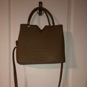 Grossi Faux Alligator Purse